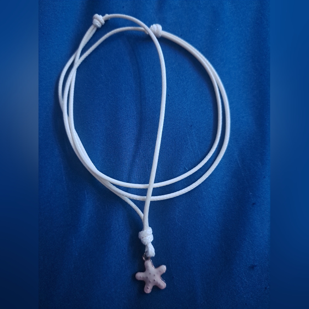 White Starfish Pendant Necklace